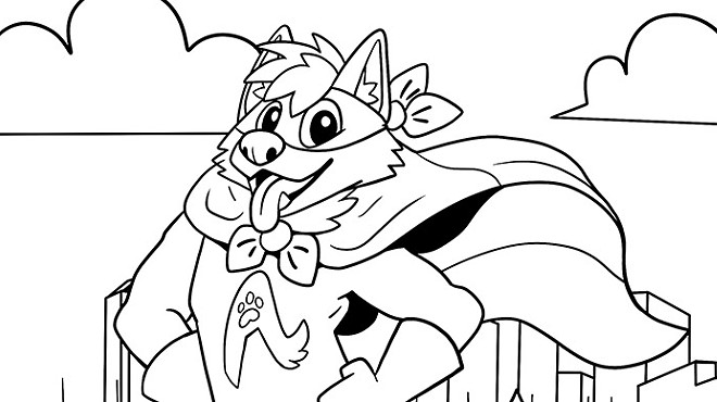 Yinzerrific Coloring Book artist profile: Berry Meat and her superhero Pittsburgh Anthrocon furry